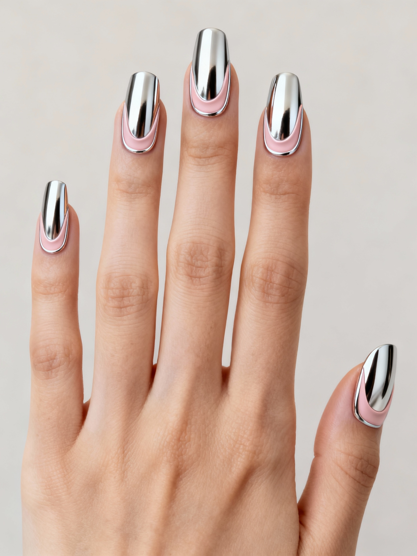 raised chrome sculpted accents