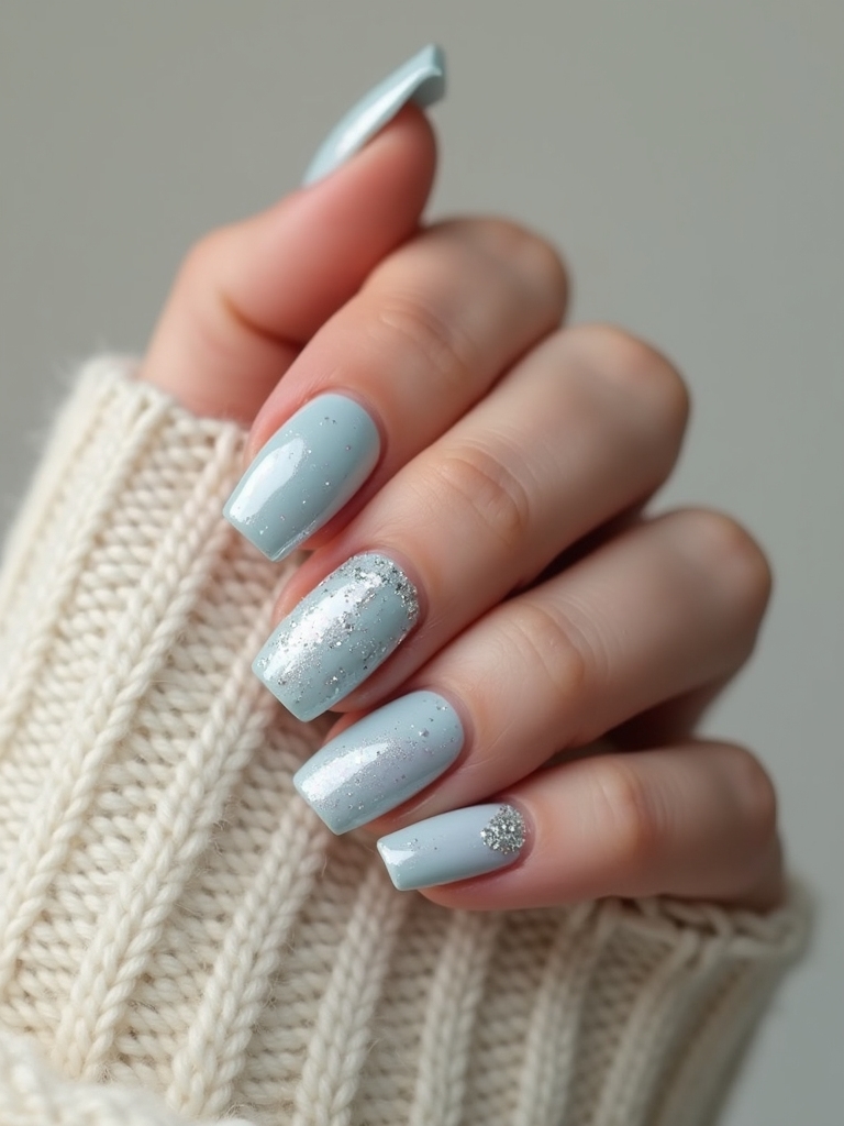 raised cozy cable knit manicure