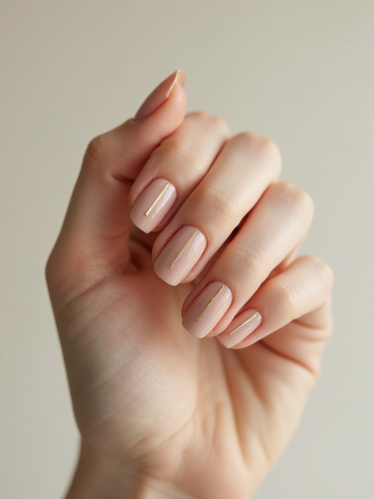 razor thin metallic stripe elegance