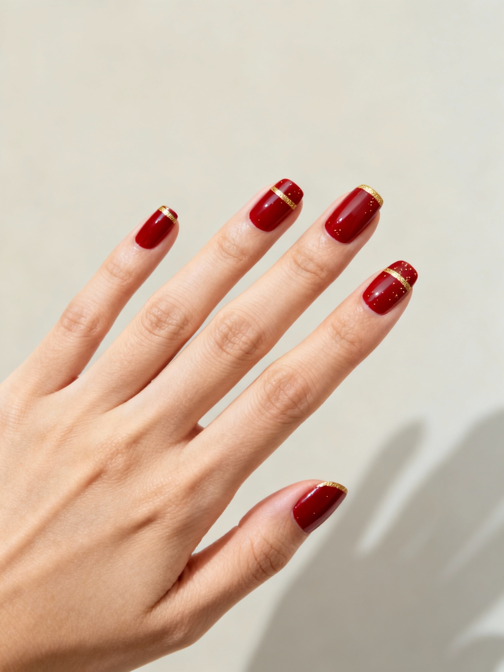 rich red gold accents