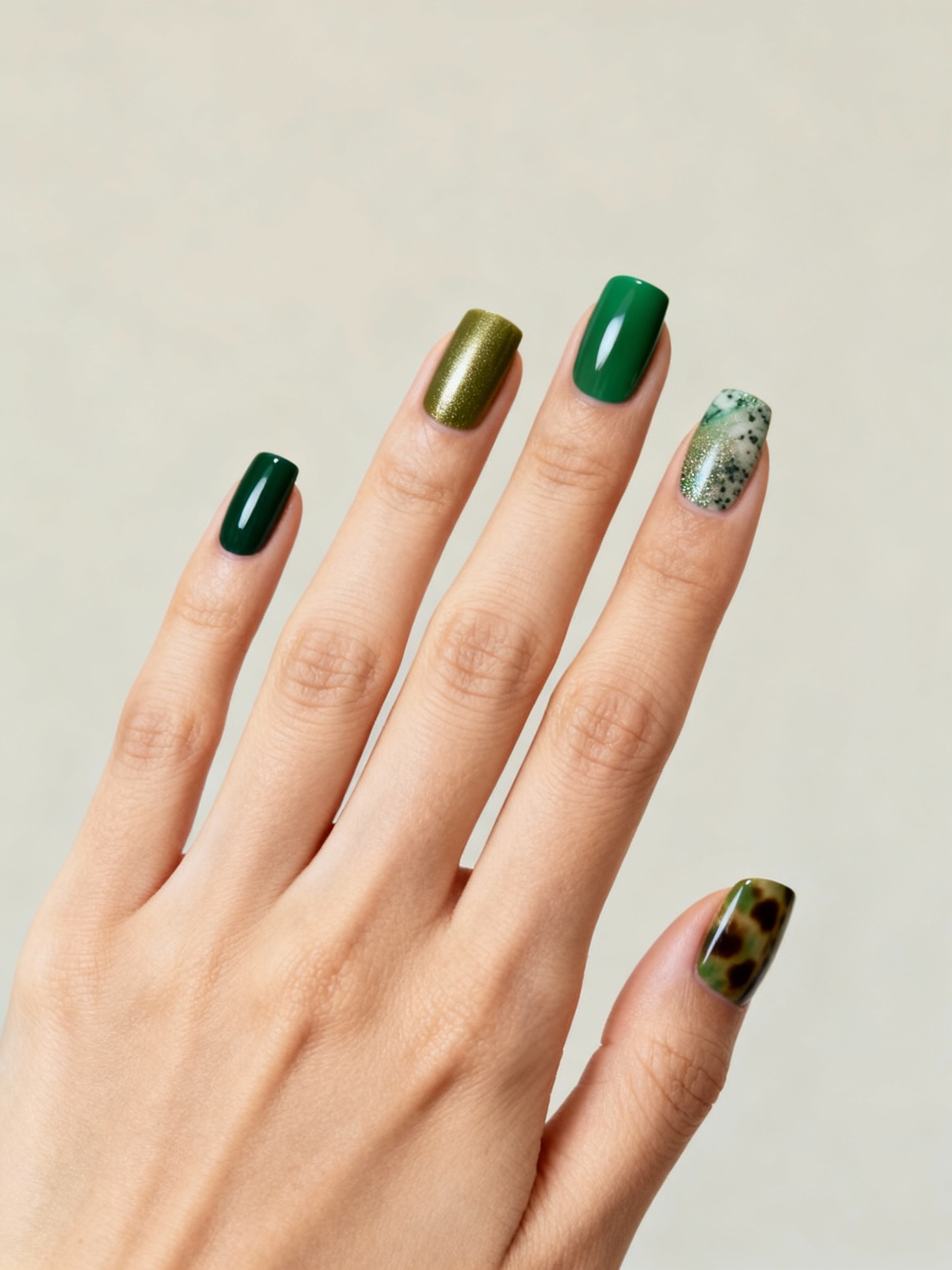 rich seasonal dark green glam