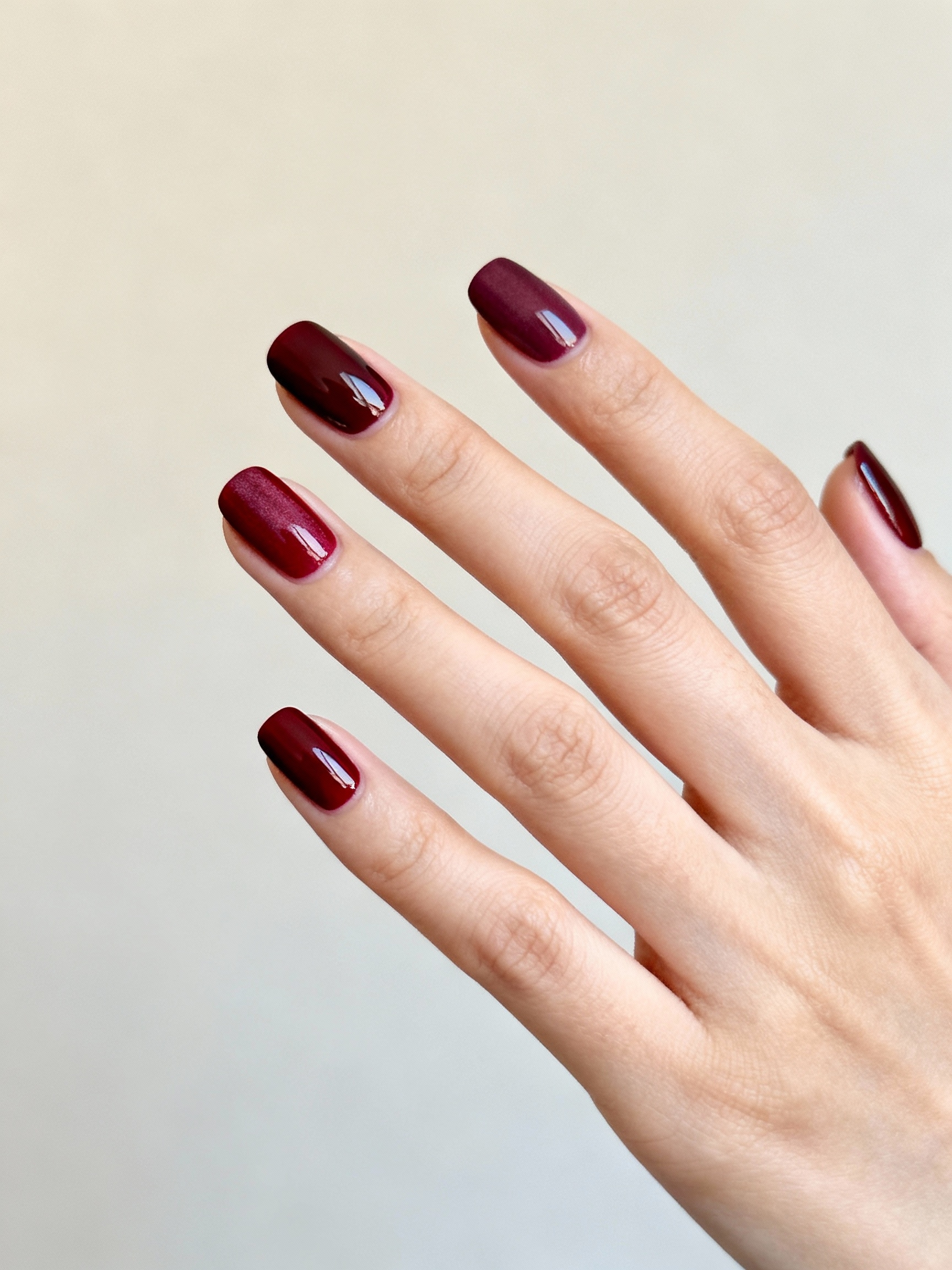 rich wine nail looks
