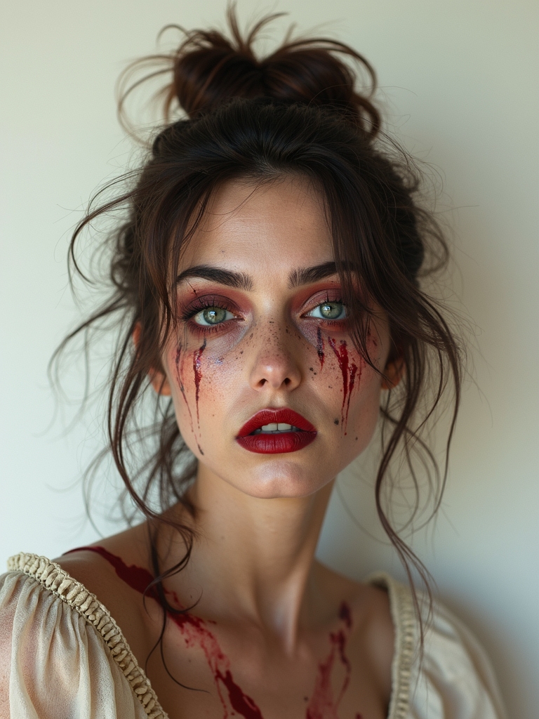 sallow grime coated plague victim