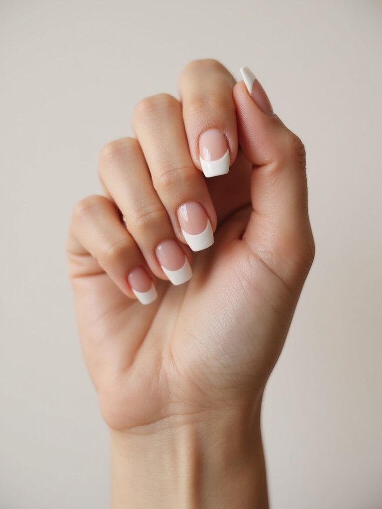 sculpted almond off center french