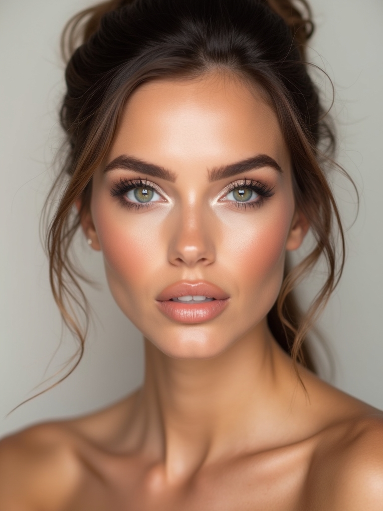 sculpted contour with highlights