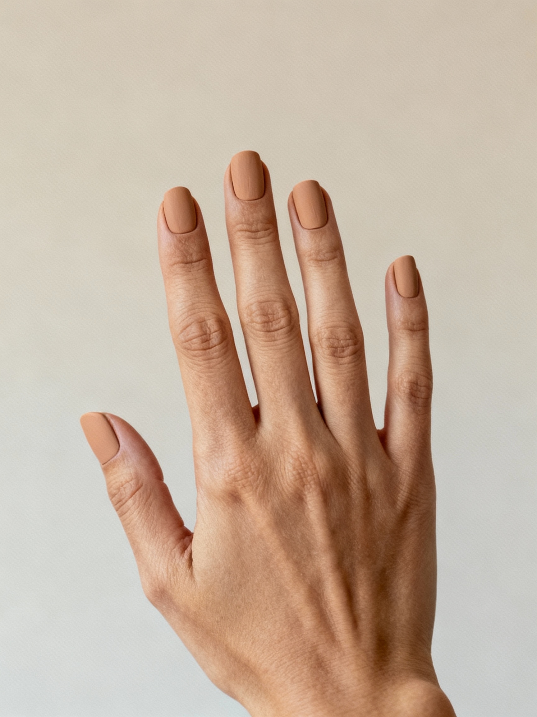 sculpted matte clay nailwork