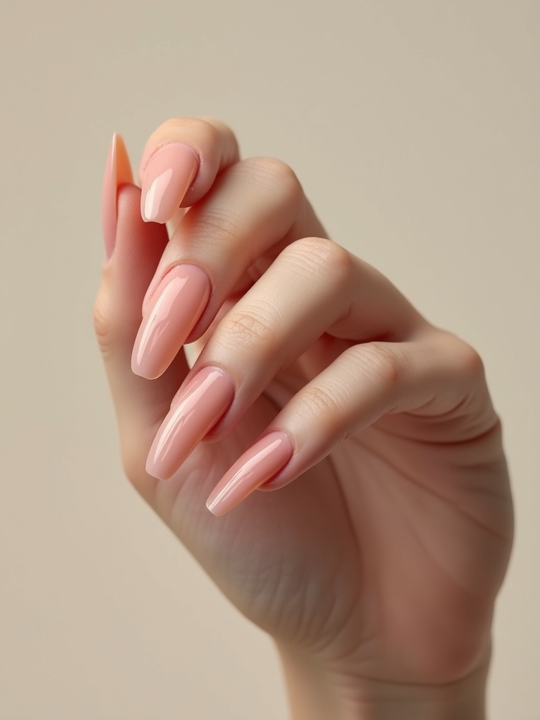 sculpted textured coffin nails