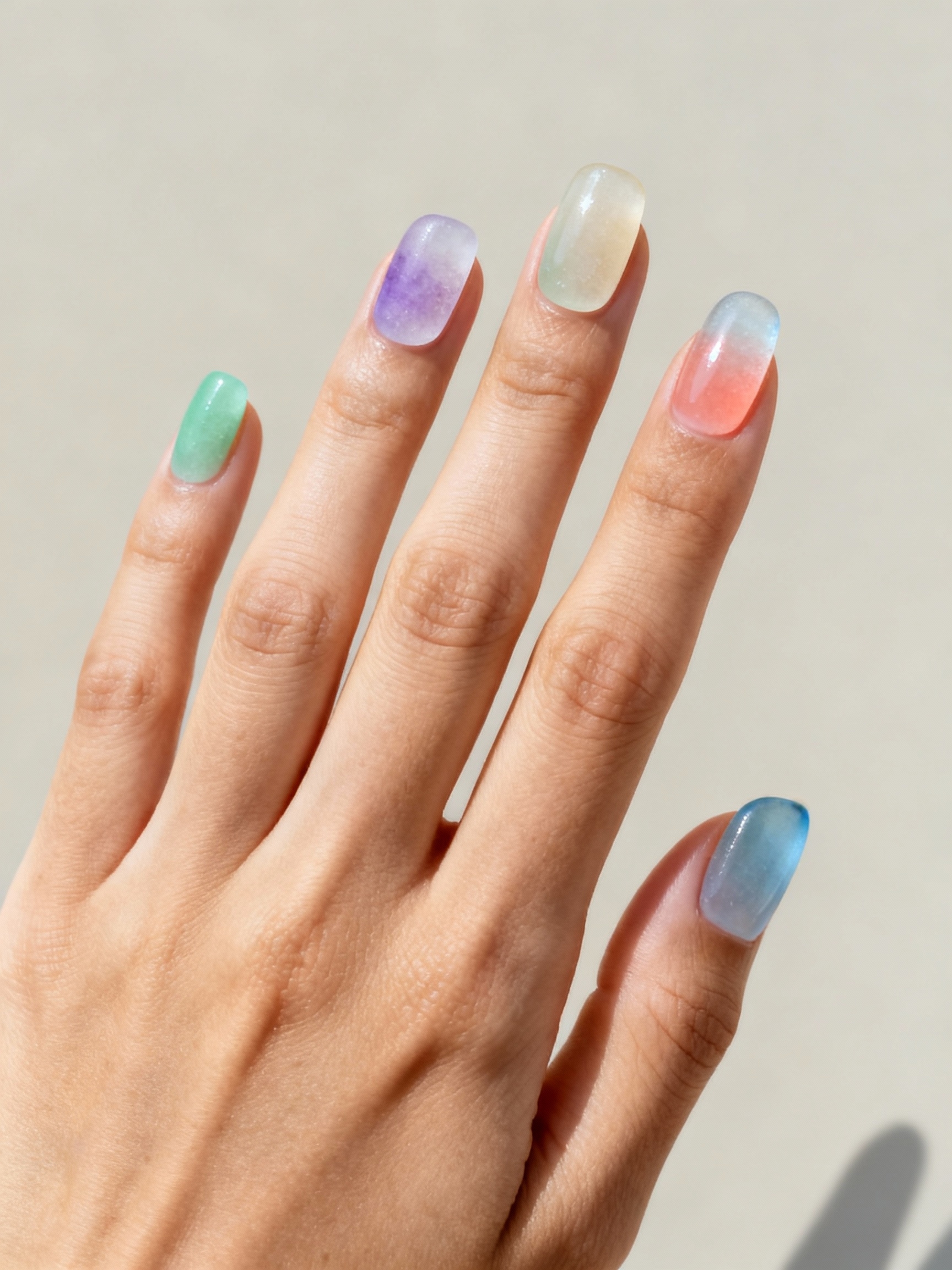 seafoam and shell shimmer