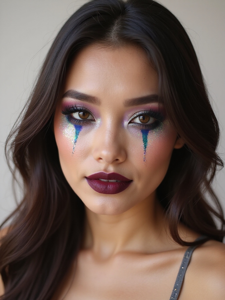 shadowed holographic fairy clown