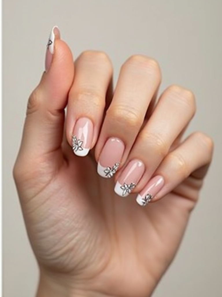 sheer base with micro florals