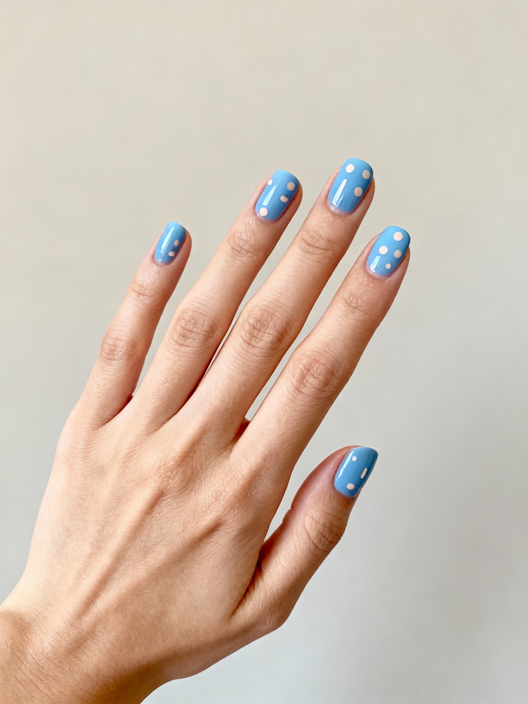 sheer cornflower dotted chic