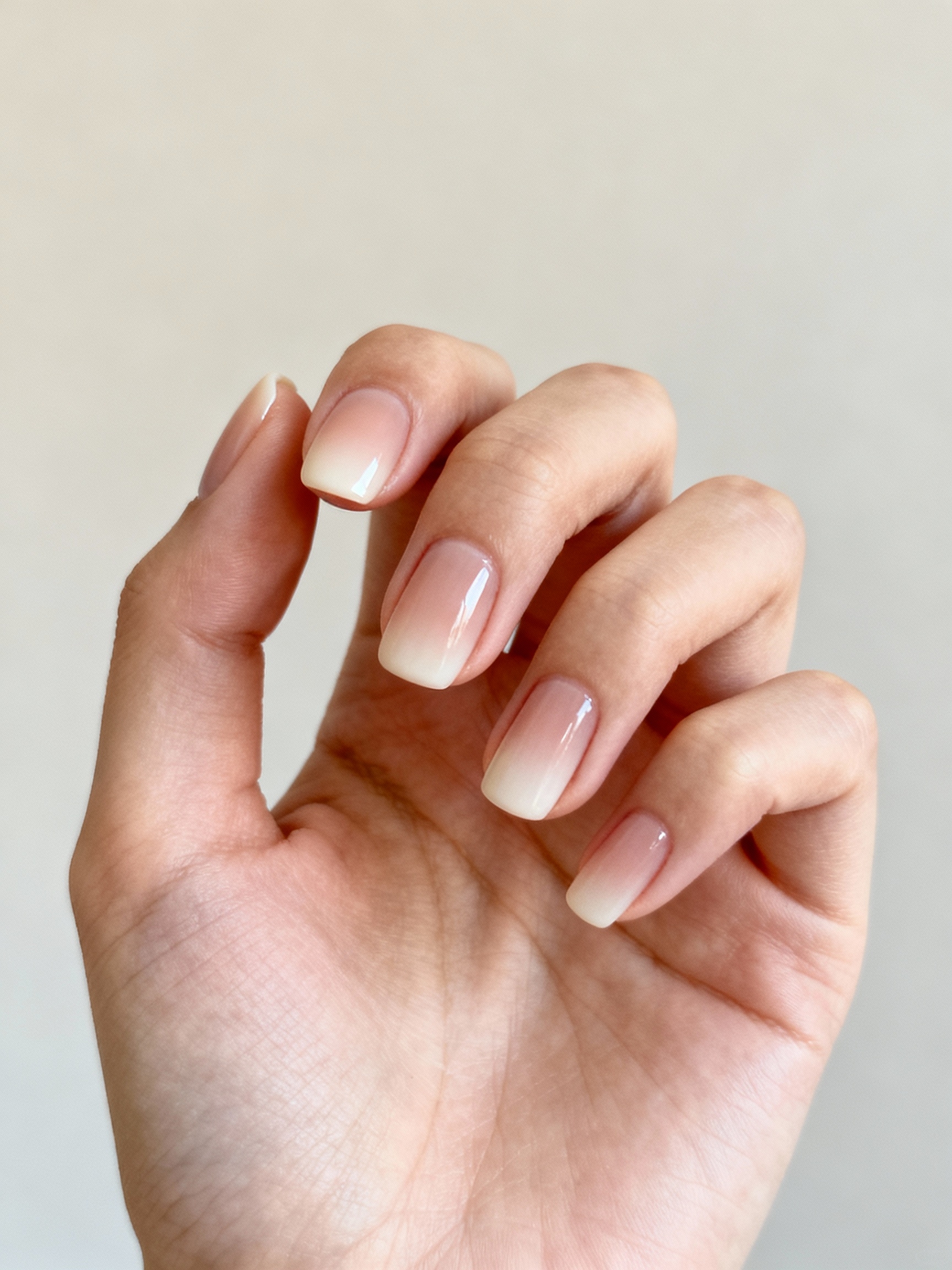 sheer feathered neutral gradient