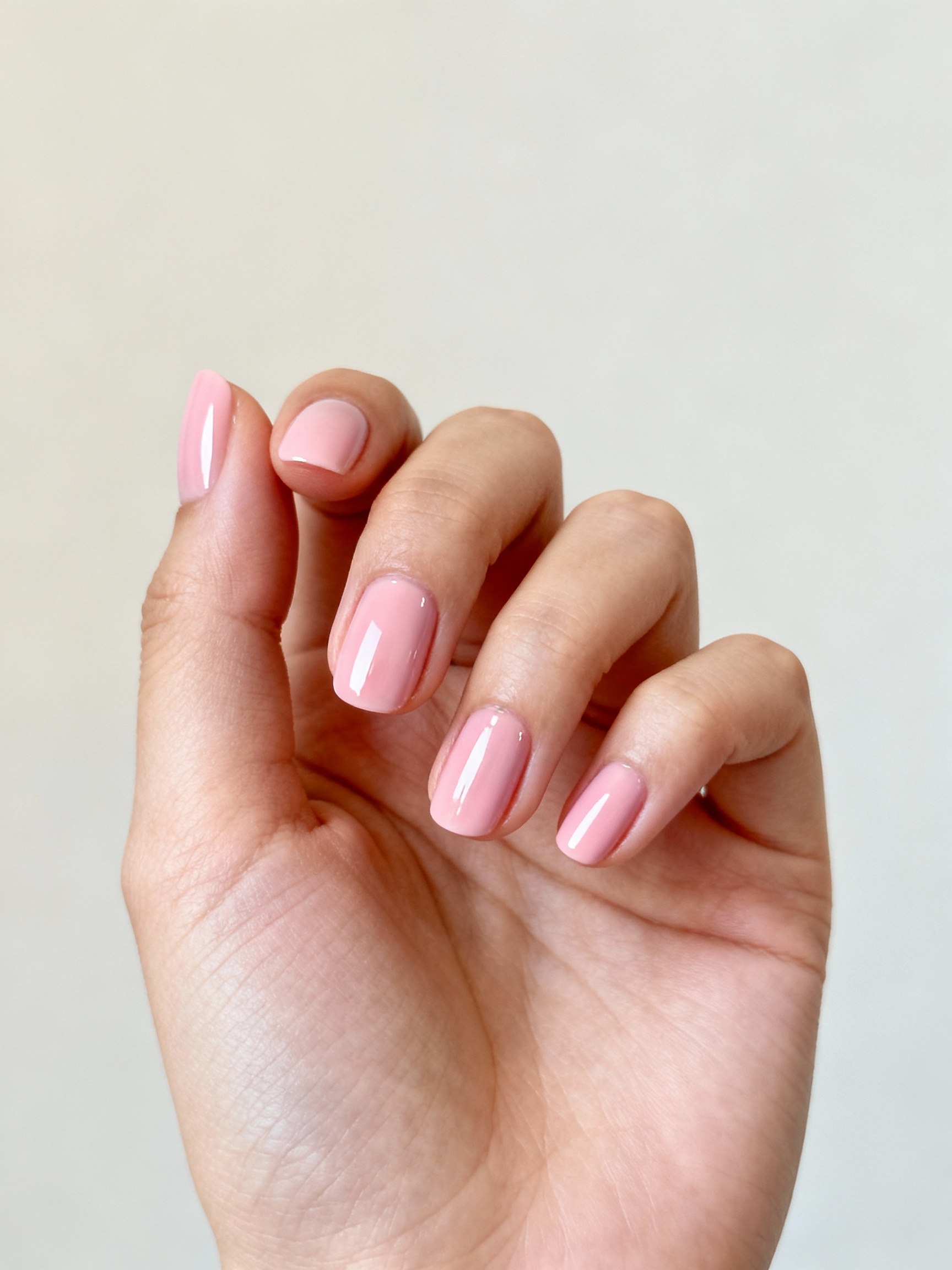 sheer glassy timeless ballet pink