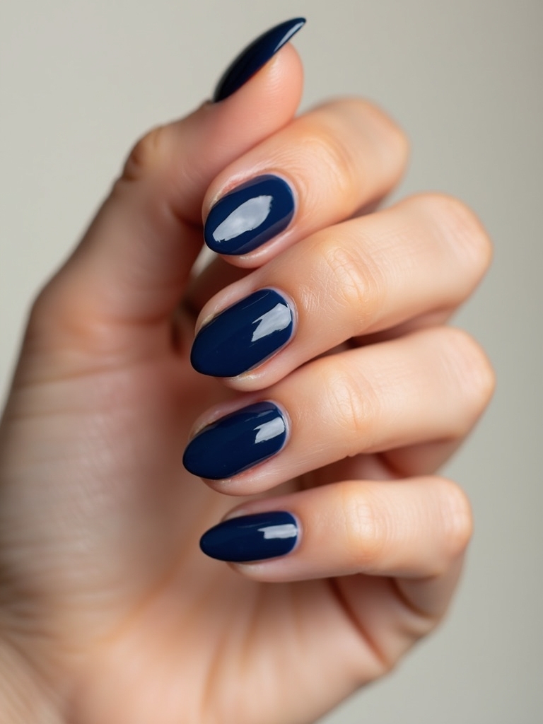 sheer glossy almond blue