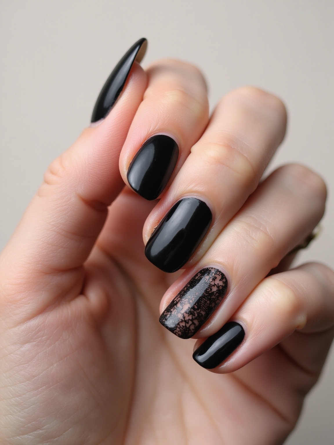 sheer inky lace tips