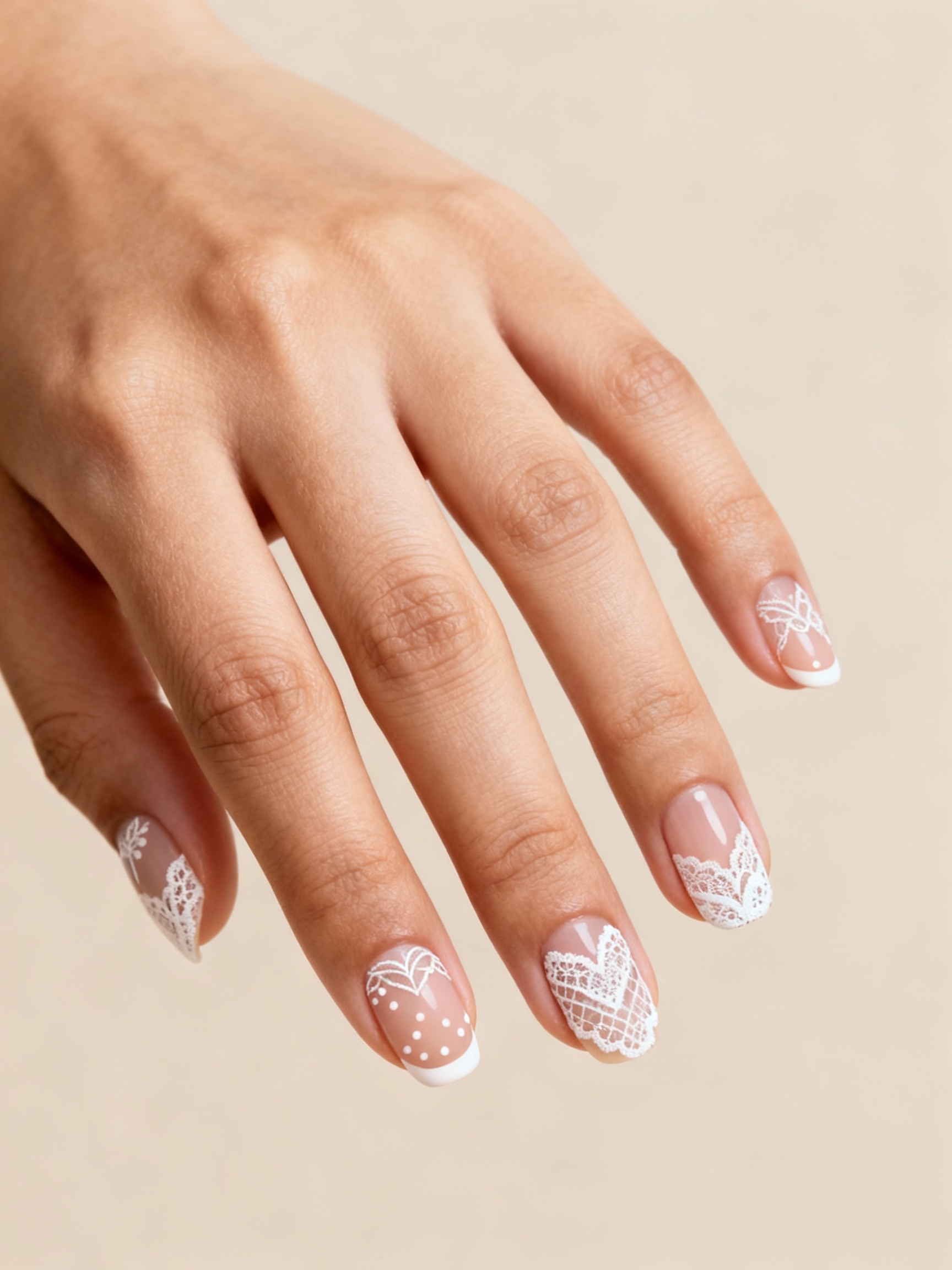 sheer lace inspired nude romance