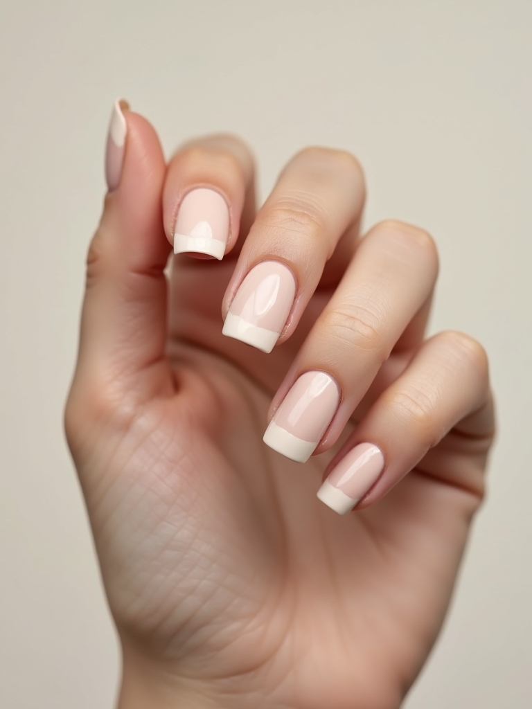 sheer latte ombr polish