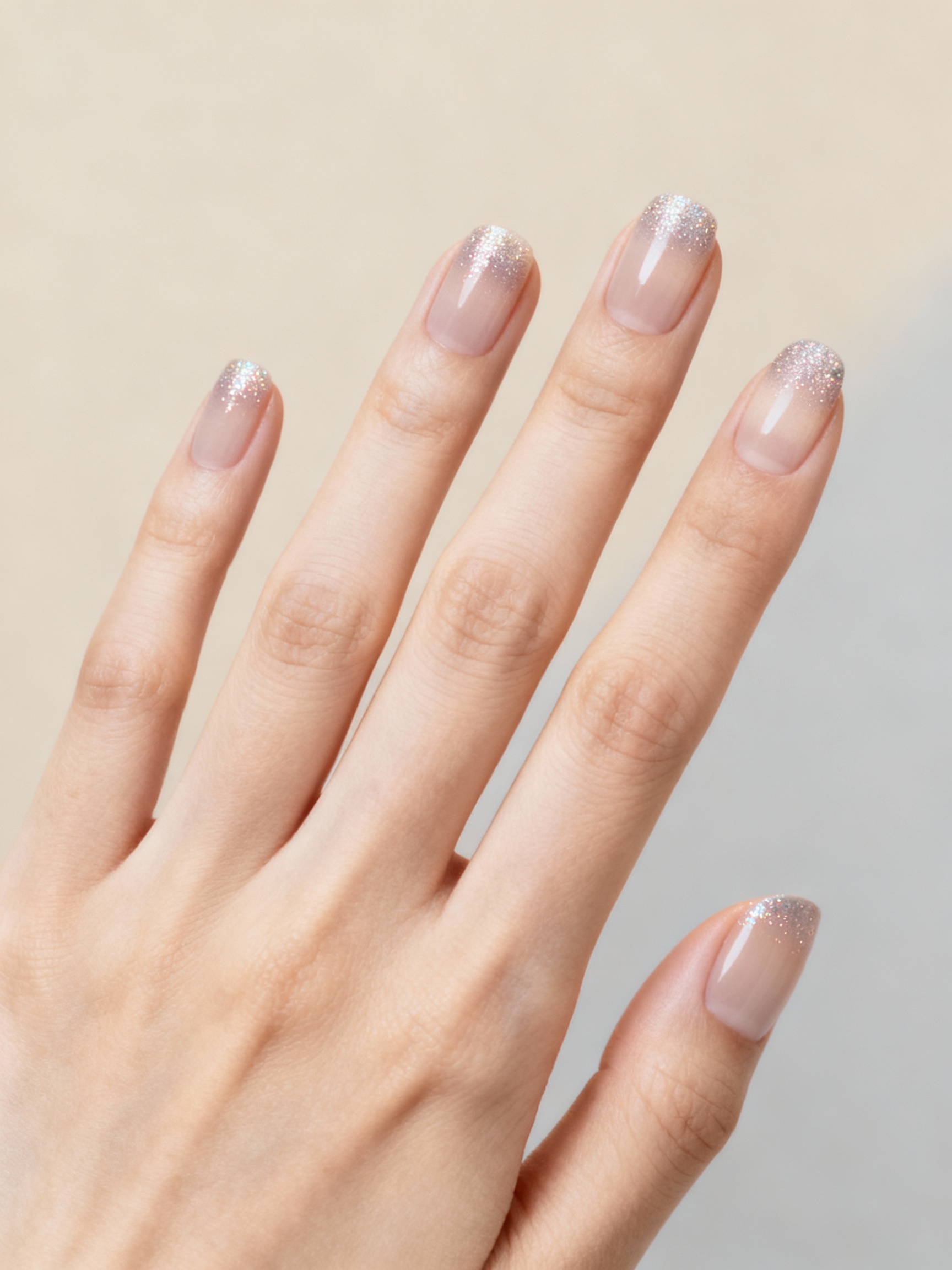 sheer micro glitter gradient glamour
