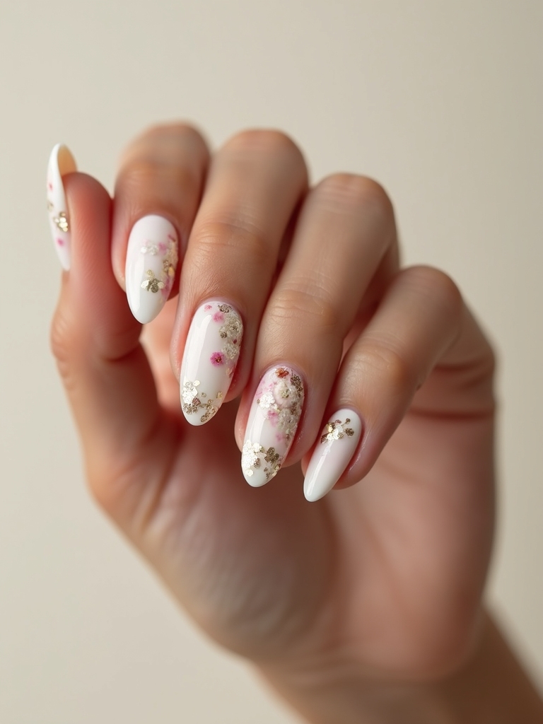 sheer milky floral encapsulation