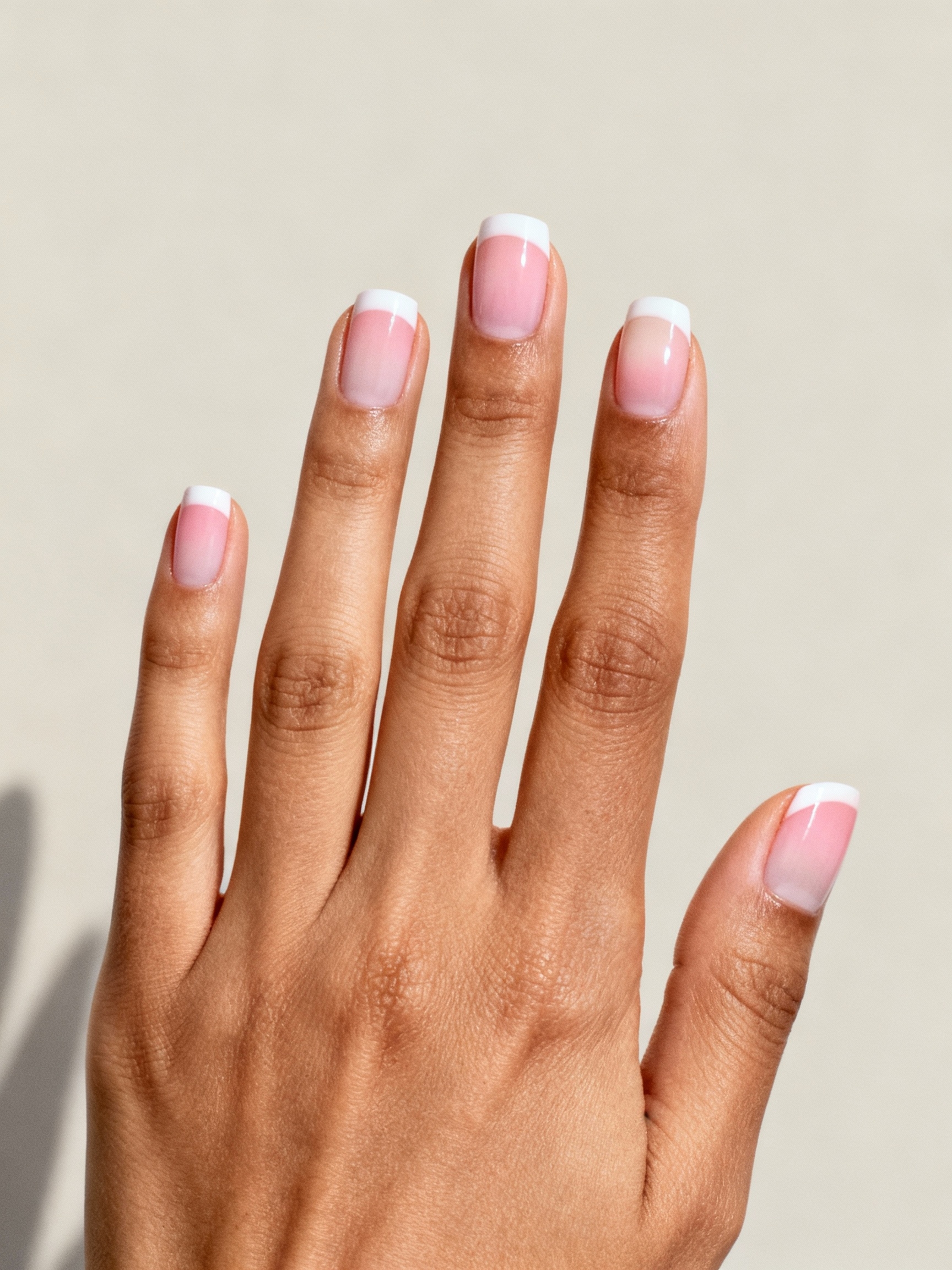 sheer milky pink gradient