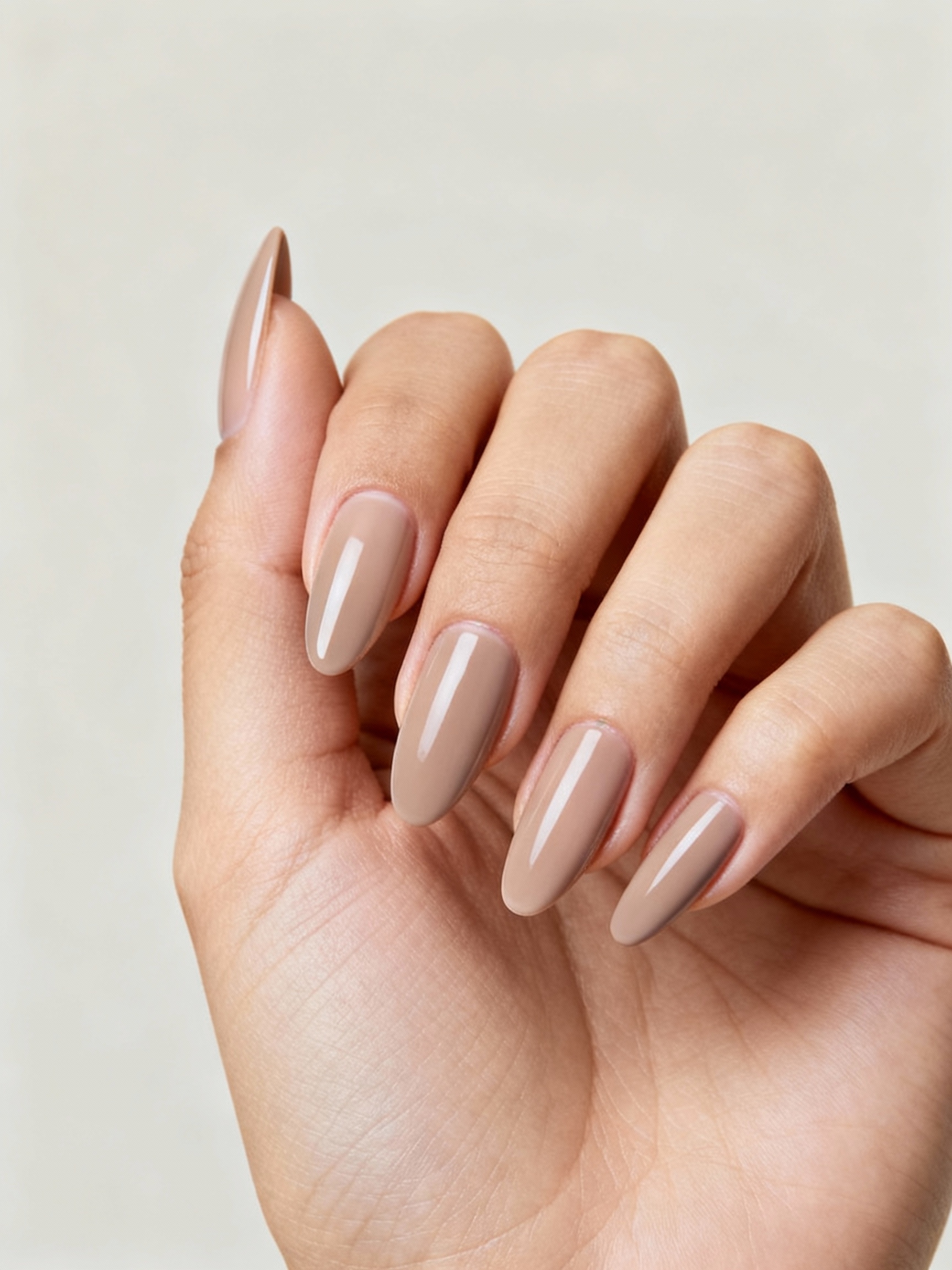 sheer nude almond elegance