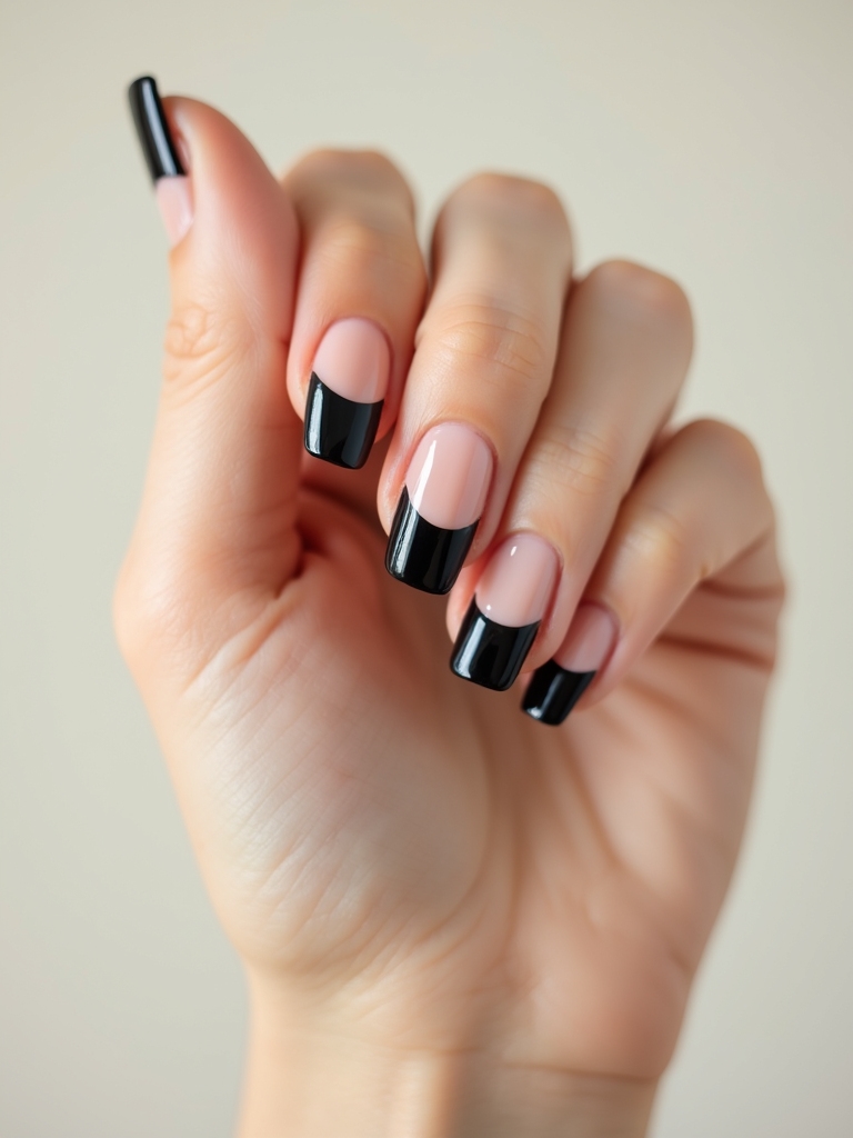 sheer nude bold black edge