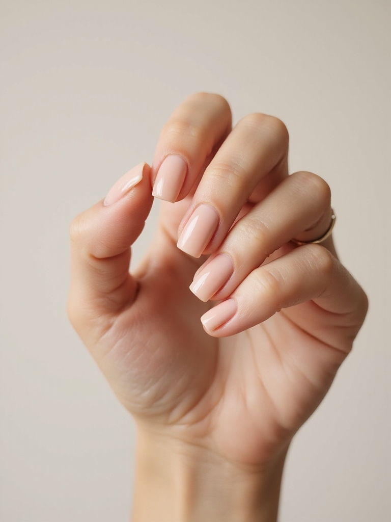 sheer peach glossy moisturized cuticles