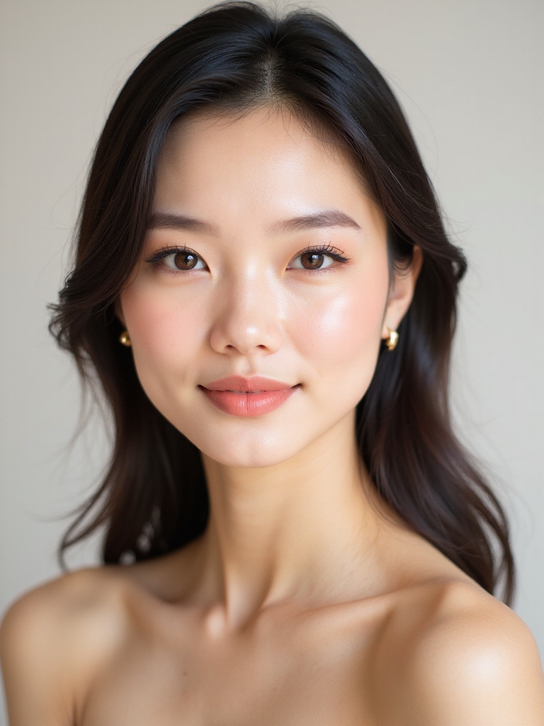 sheer peachy sun kissed cheeks