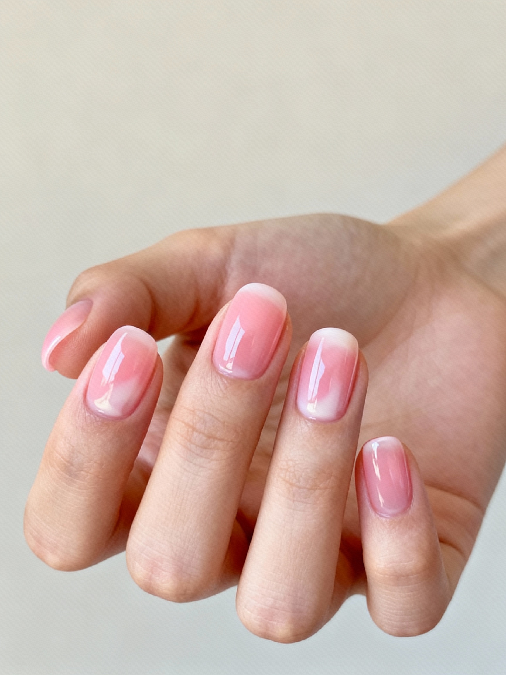 sheer pearly strawberry satin
