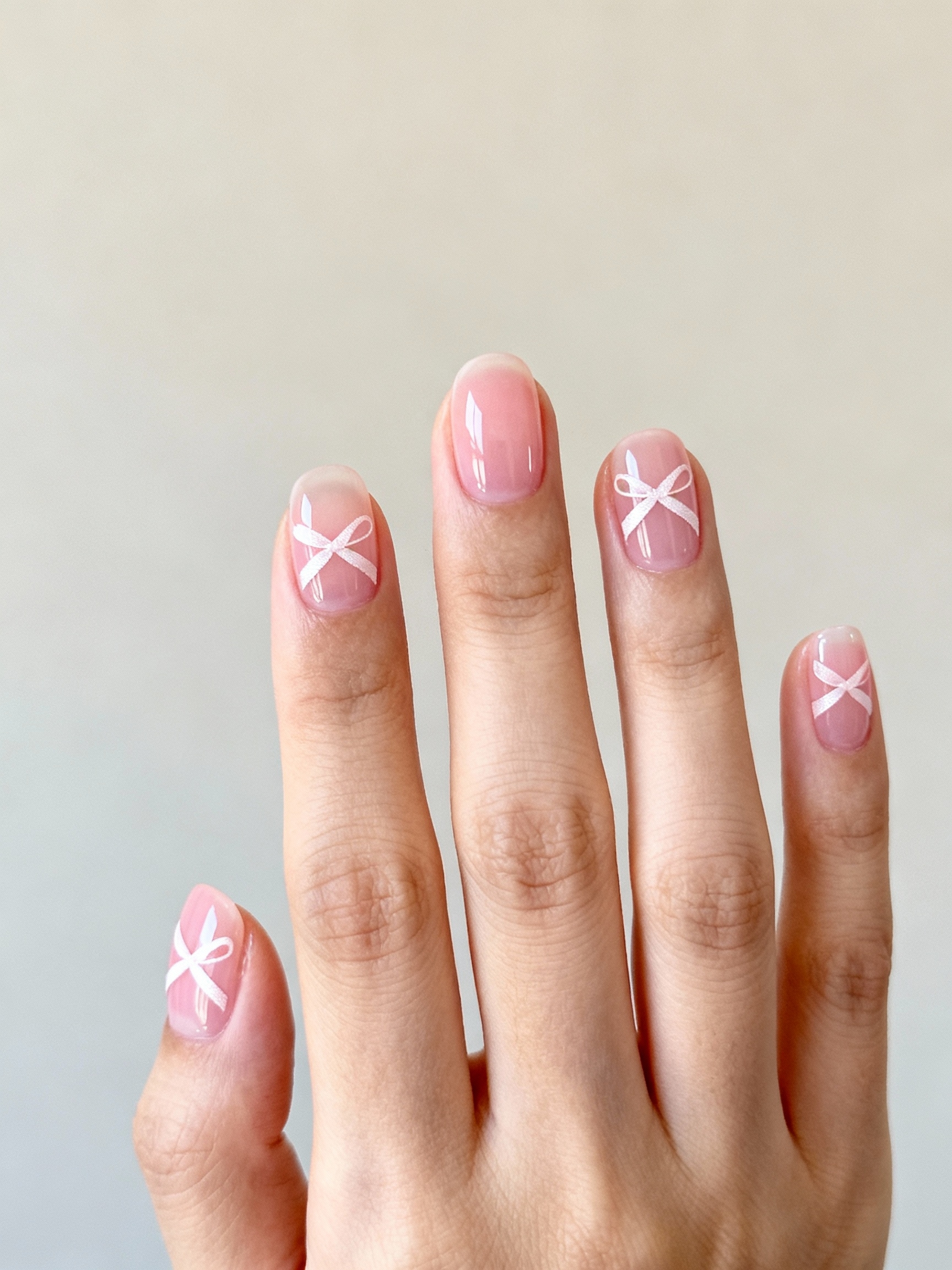 sheer pink jelly ribbons