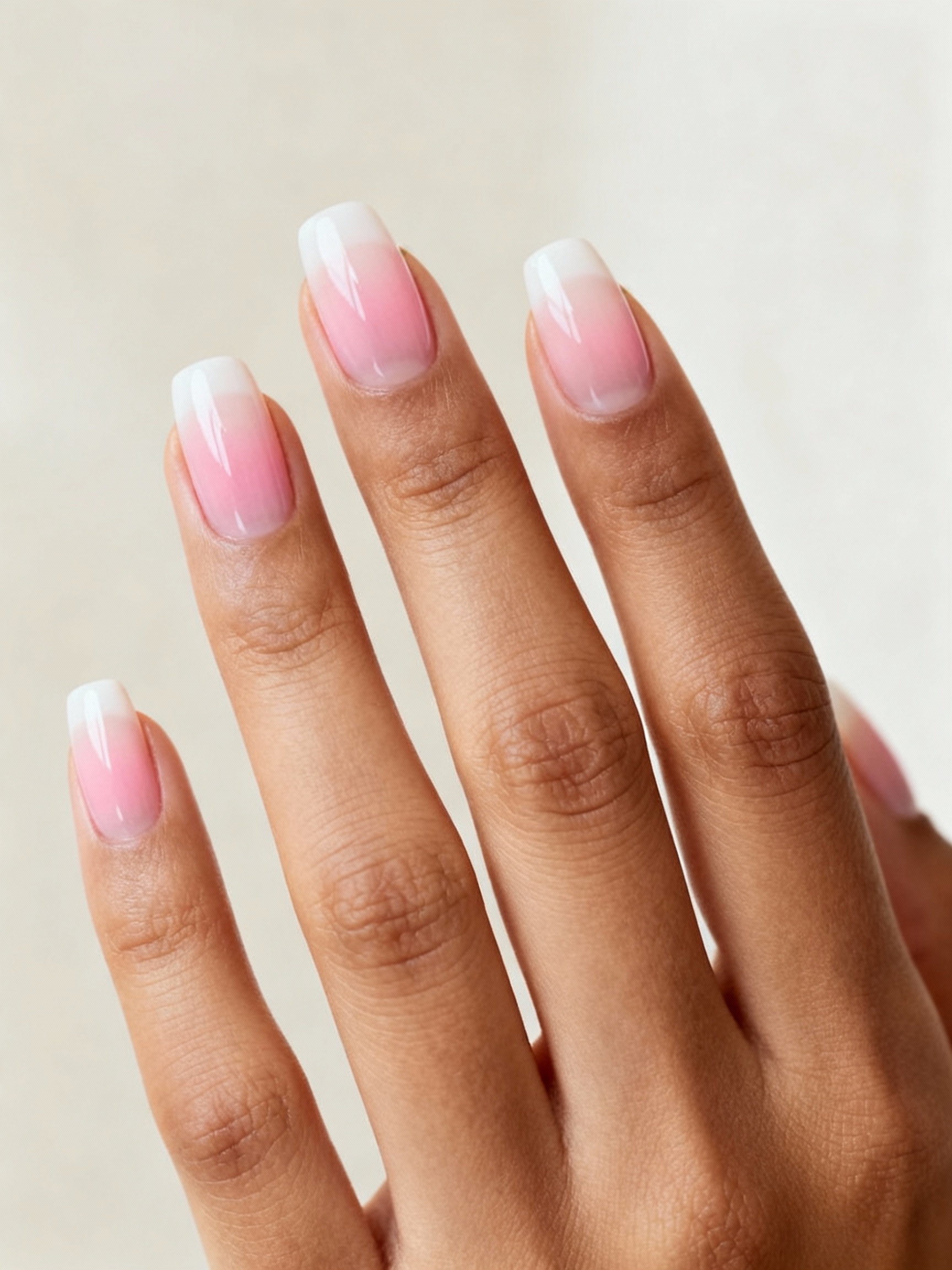 sheer pink ombr elegance