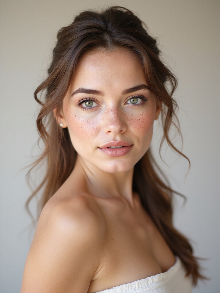 sheer radiant faux freckle finish