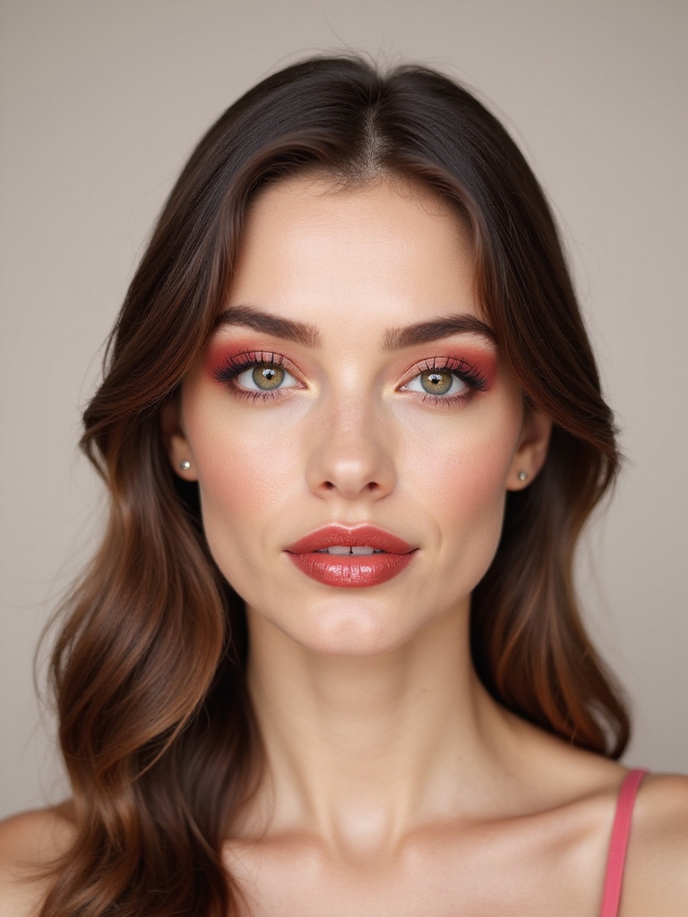 sheer strawberry tinted brow flutter