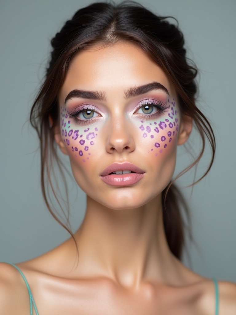 sherbet pastel cheetah glam