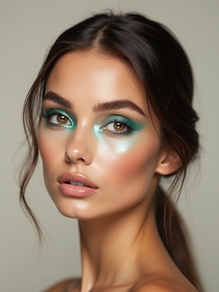 shimmering mint spotlight halo