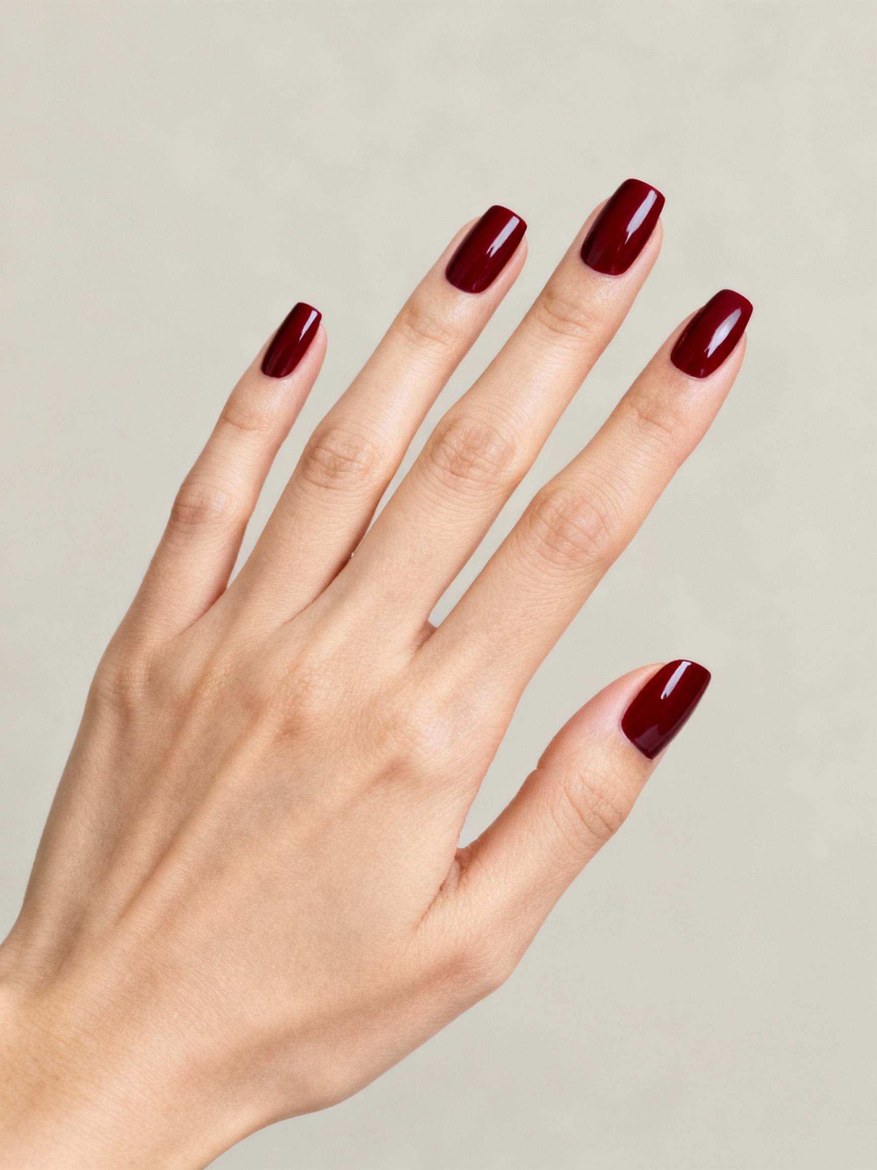 silky oxblood nails with gold