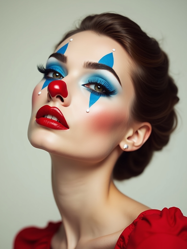 sleek couture jester makeup