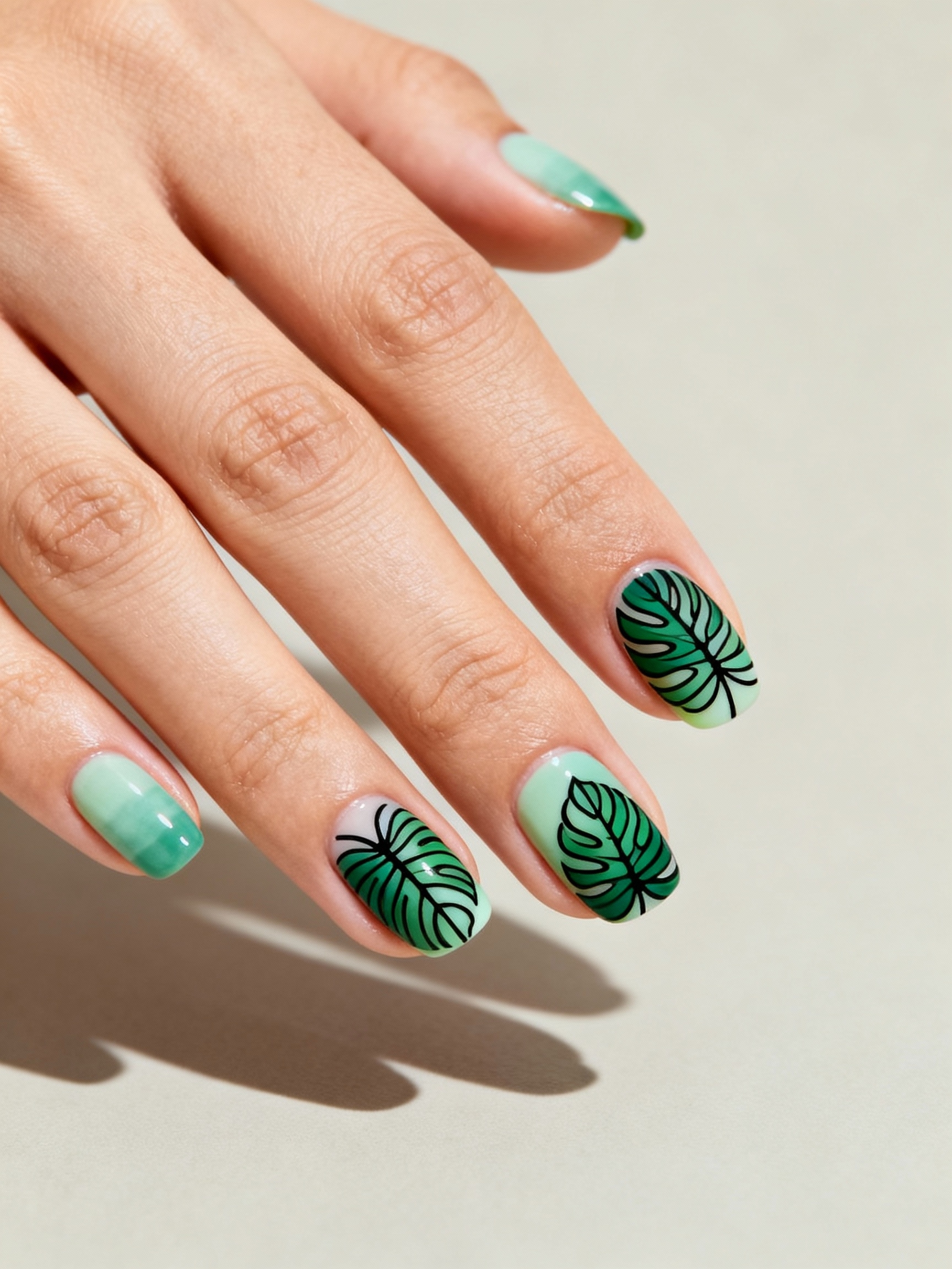 sleek emerald monstera line