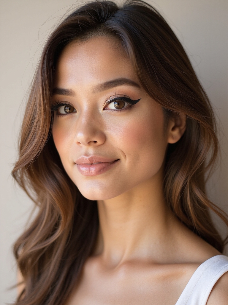 sleek precise upward flick