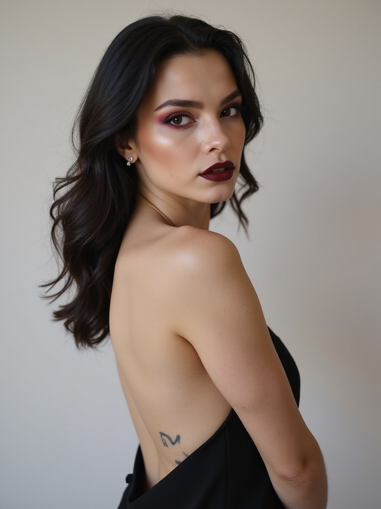 sleek satin matte vamp minimalism