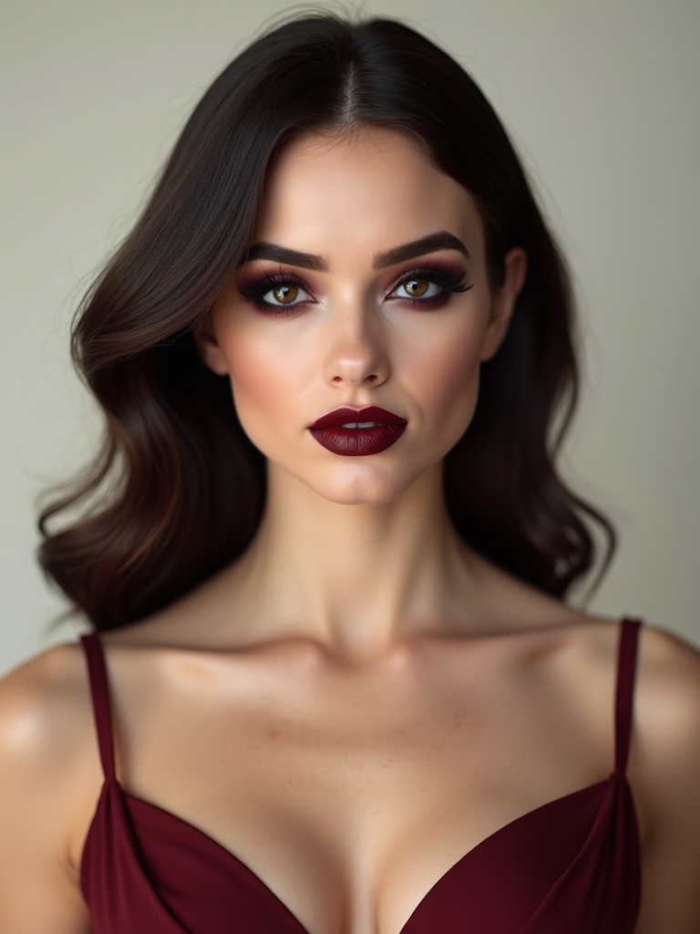 smoky crimson ruby eyes