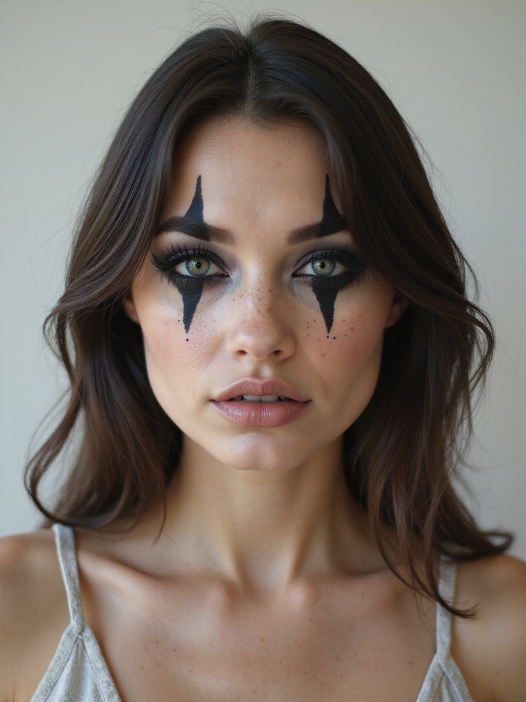 smoky grunge plum smudged glitter