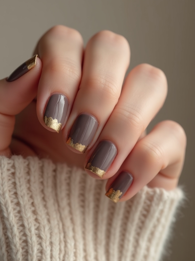 smoky taupe with gold