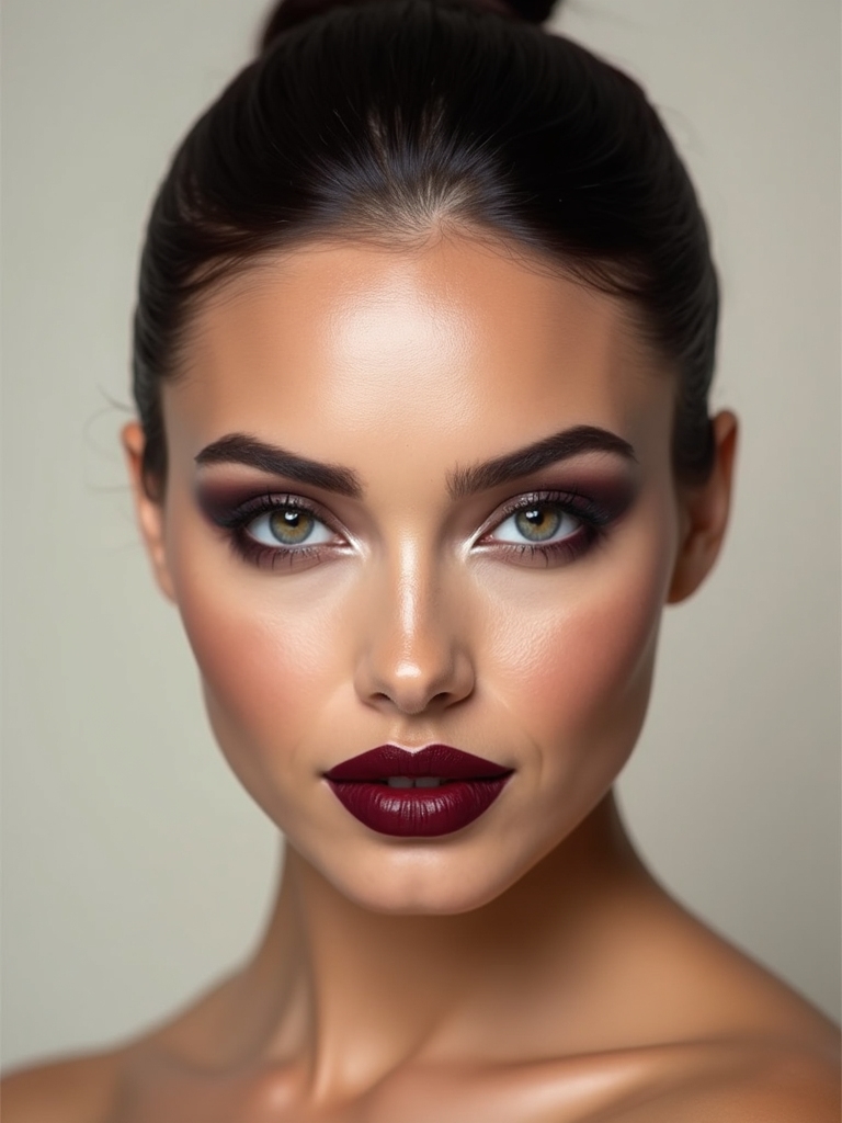 smudged berry kissed moody lips