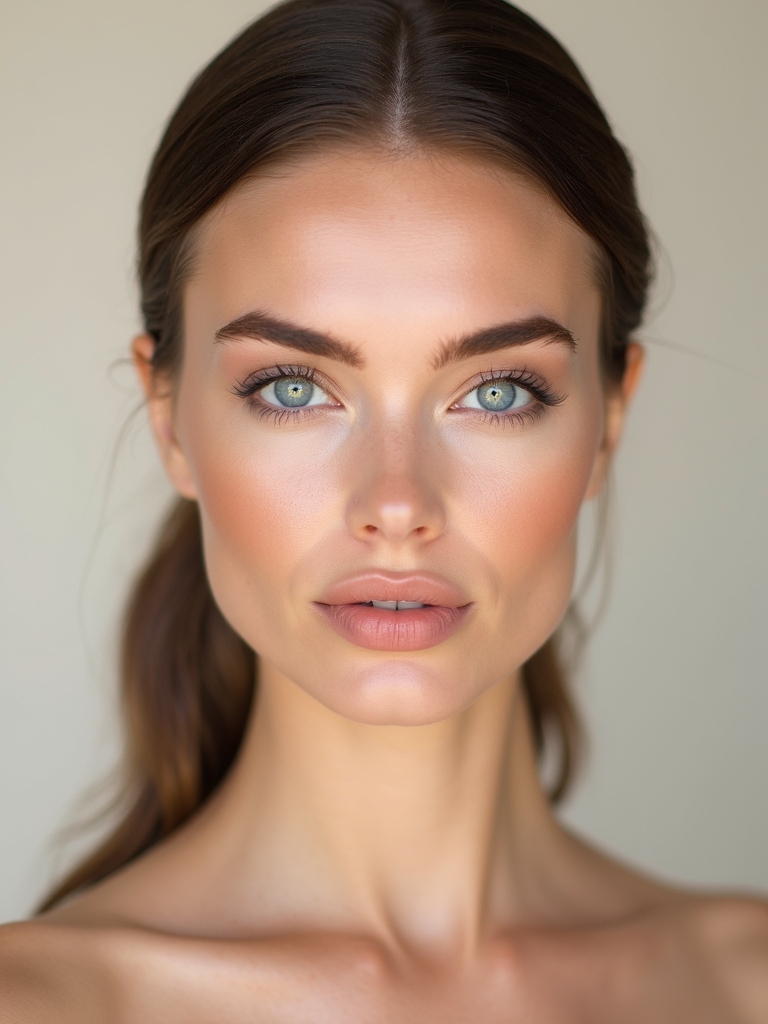 smudged creamy taupe lids