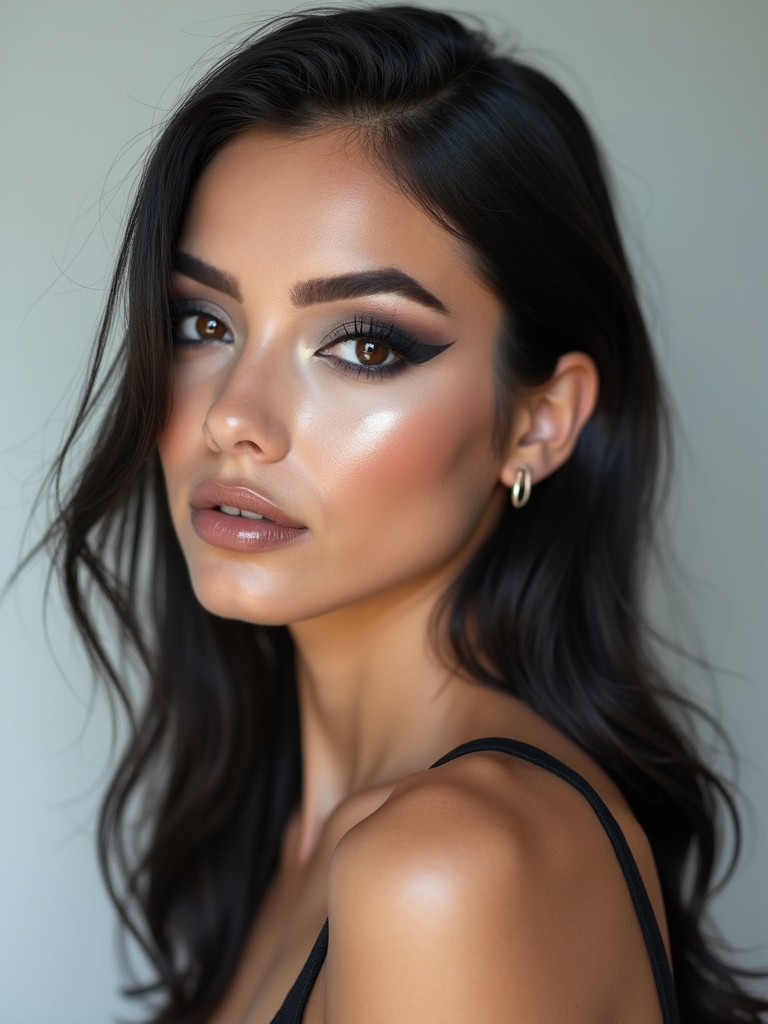 smudged matte charcoal wing