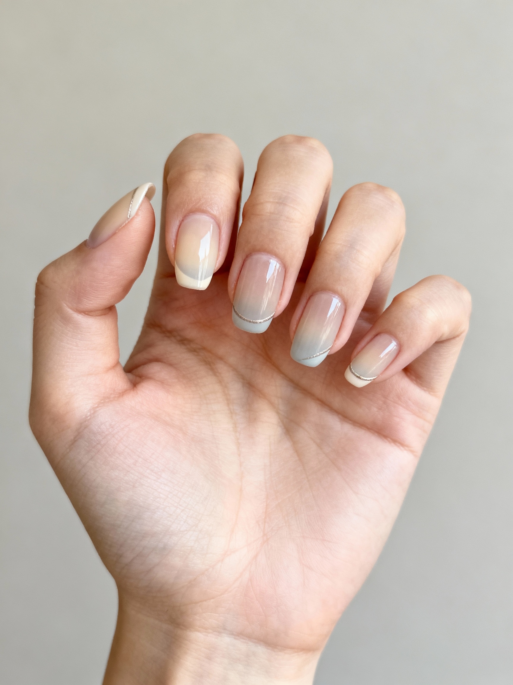 soft beige nude shimmer