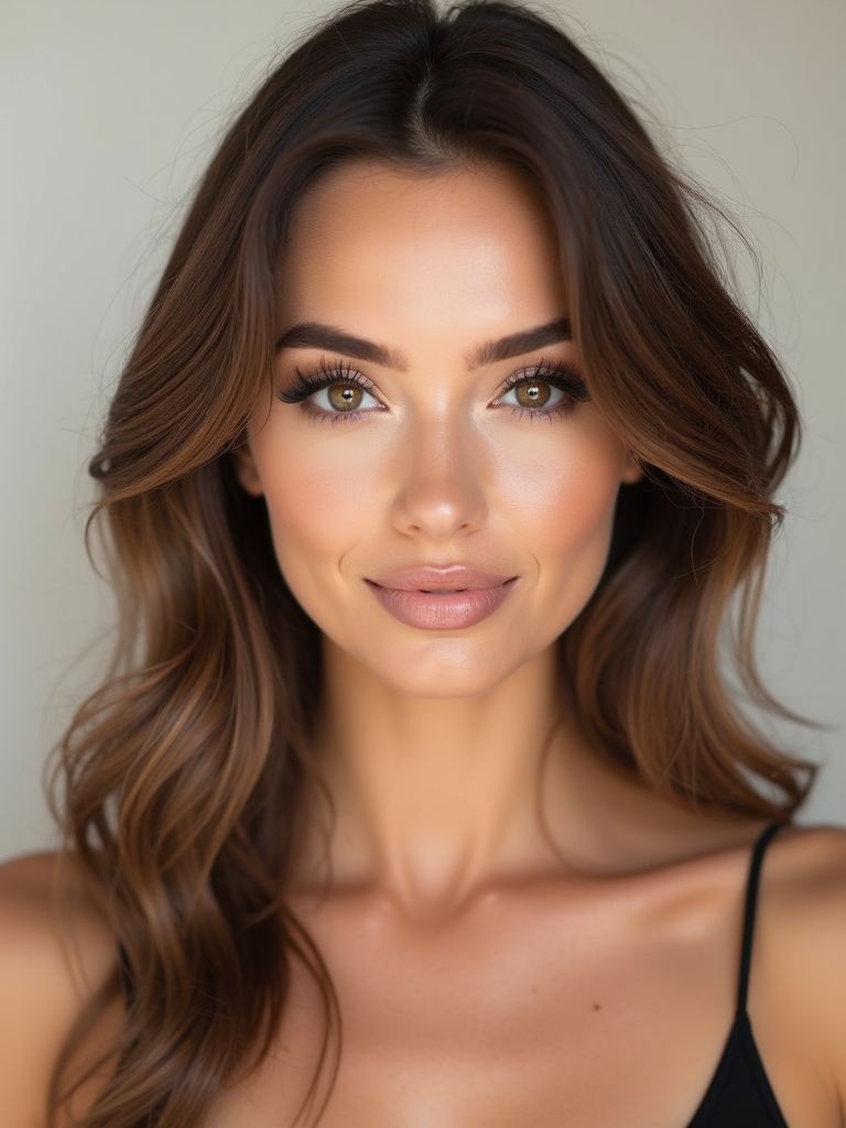 soft brown curled lashes