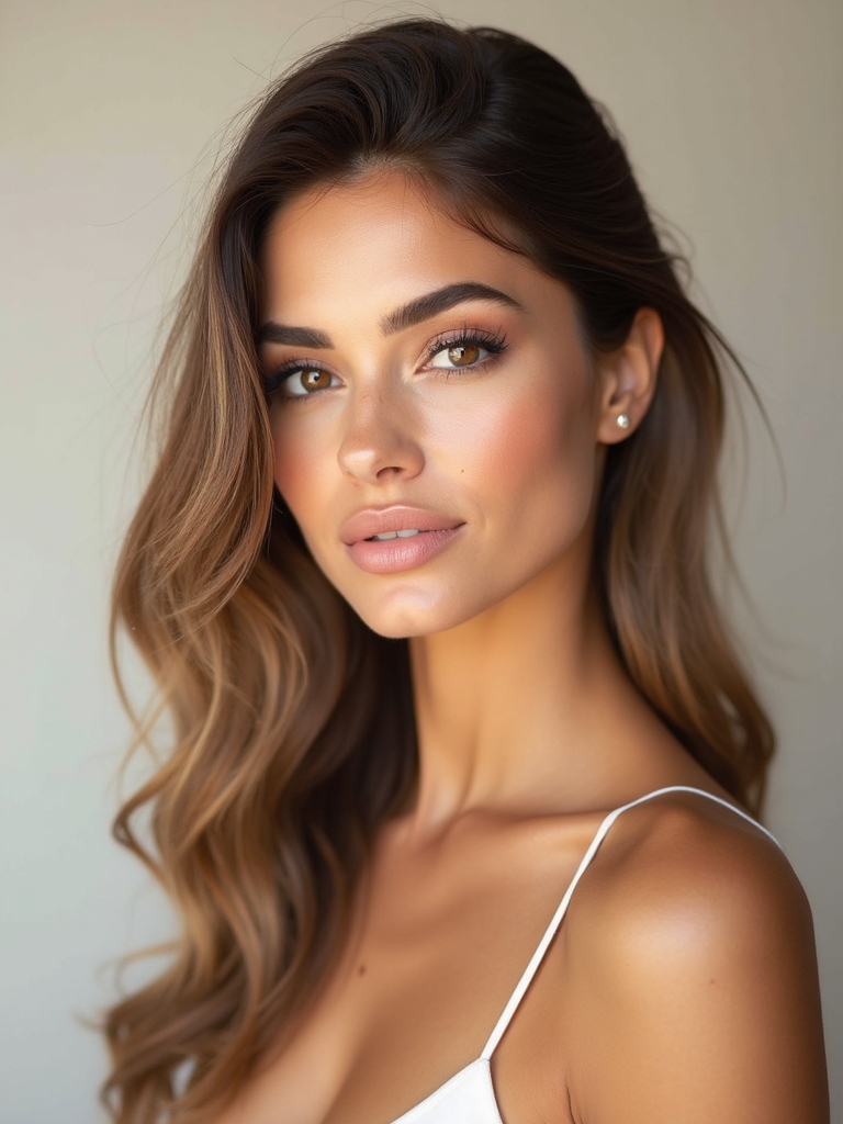 soft brown lash enhancement