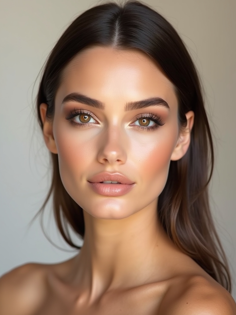 soft brown smokey glam
